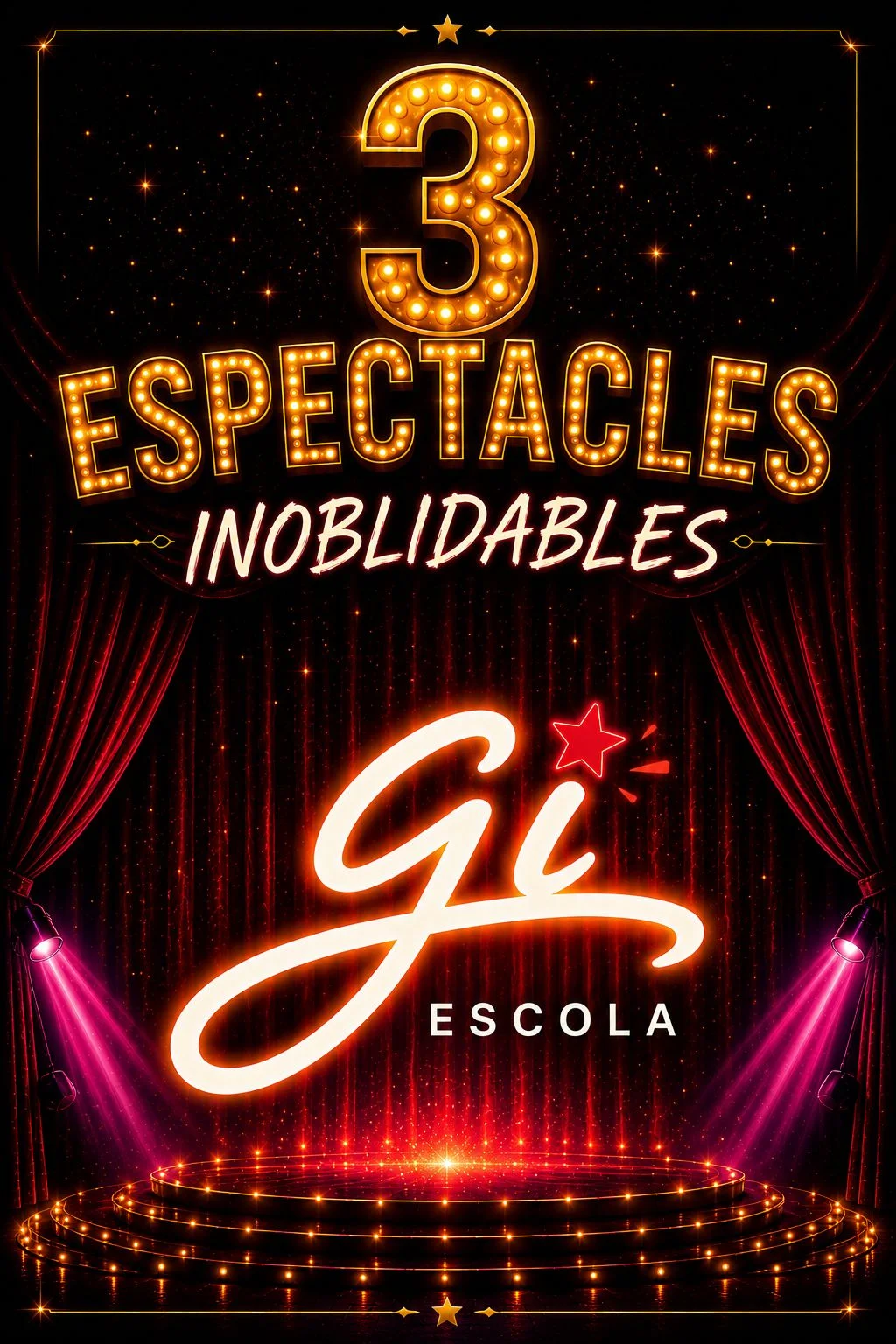 Compra 3 espectacles - Gi Escola